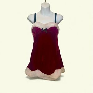 Seductive Wear by Cinema Etoile Sexy Mrs Claus Slip Dress Size Small cosplay